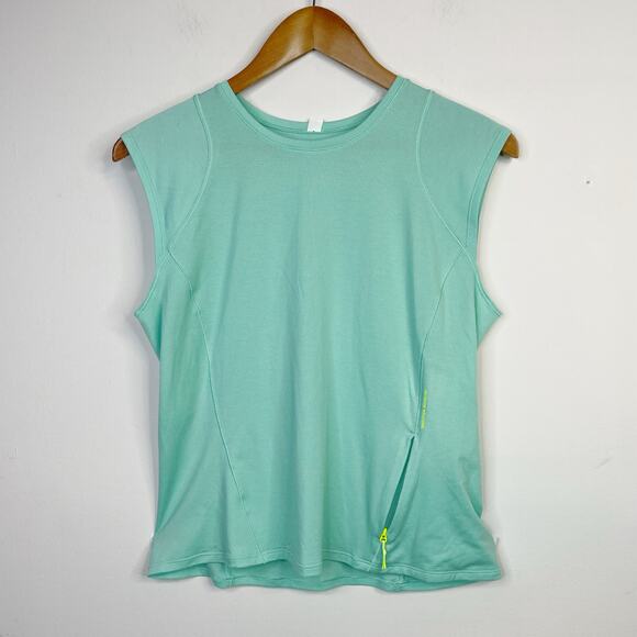Lululemon Cap Sleeve Hiking Tank Top Mesh Breathable Gorpcore Workout womens 10 - Picture 3 of 14